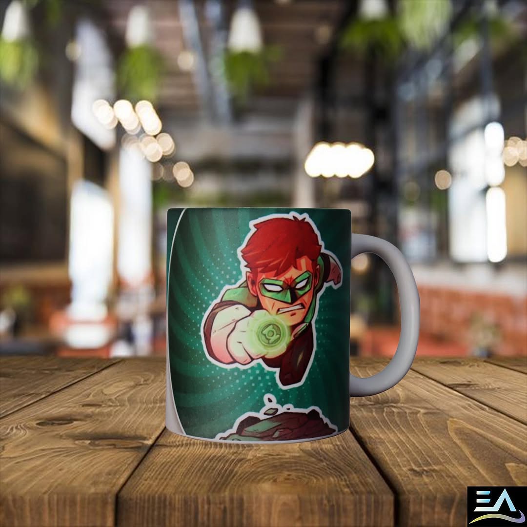 Taza sublimada con personaje de cultura pop